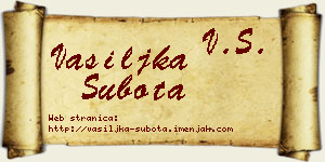 Vasiljka Subota vizit kartica